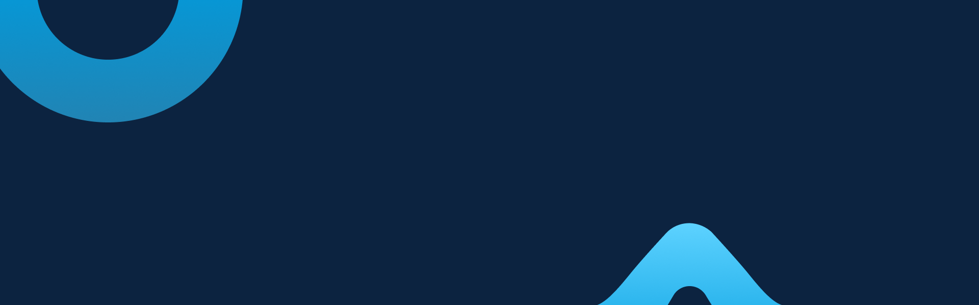 Banner Background Banner background with dark blue color and a circle and triangle design on top left and bottom right respectively