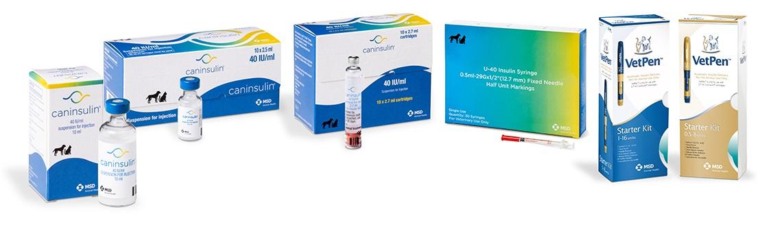 Caninsulin® 40 IU/ml Suspension for injection veterinary product by MSD Animal Health