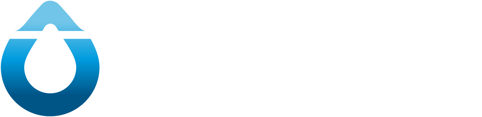 SenseHub Logo SenseHub logo with blue abstract drop and white text on black background