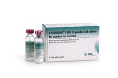 Chorulon® 1500 iu, Powder and solvent for solution for injection veterinary product by MSD Animal Health